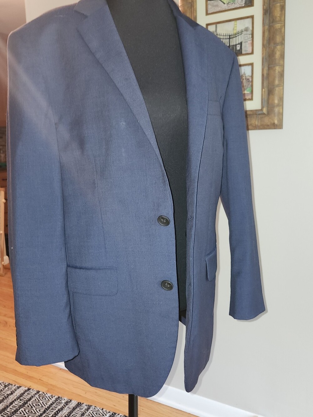 Classic Navy Men's Two-Button Blazer